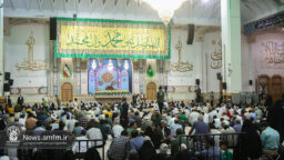 محفل جشن ولادت پیامبر اکرم(ص)  و امام جعفر صادق (ع) در حرم بانوی کرامت