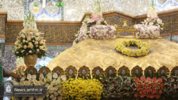 گل‌آرایی ضریح مطهر بانوی کرامت به مناسبت سالروز ورود ایشان به قم