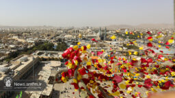 گلباران حرم حضرت معصومه (س) در سالروز ورود بانوی کرامت به قم