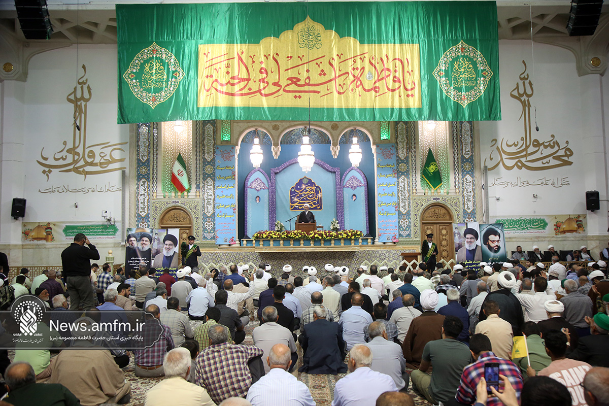 بزرگداشت سالگرد شهادت شهیدان نصرالله و صفی‌الدین در حرم بانوی کرامت(س)