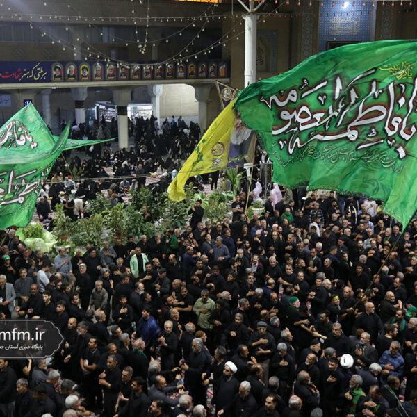 محفل مرثیه سرایی هیئات مذهبی قم و مشهد در حرم بانوی کرامت