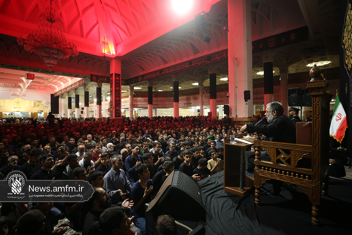 سنگ تمام مردم قدرشناس قم در عزاداری شام رحلت بانوی کرامت