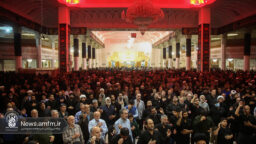 عزاداری زائران حرم بانوی کرامت در سوگ مادر سادات