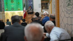 عزاداری شام شهادت حضرت زهرا (س) باحضور آیت‌الله سعیدی در مسجد چهارده معصوم(ع) قم