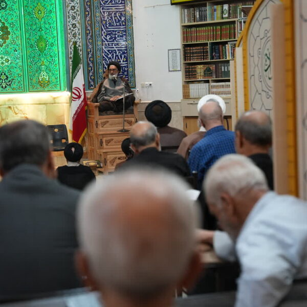 عزاداری شام شهادت حضرت زهرا (س) باحضور آیت‌الله سعیدی در مسجد چهارده معصوم(ع) قم