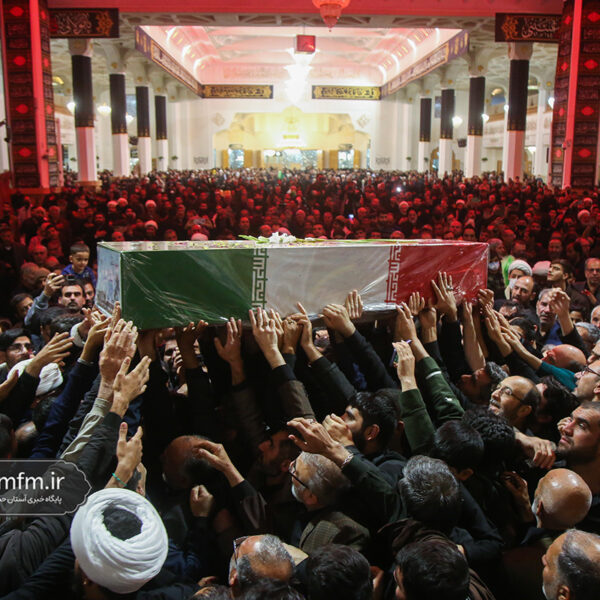 حماسه‌ای از غم و عظمت؛ بدرقه هفت شهید گمنام در آیین فاطمی