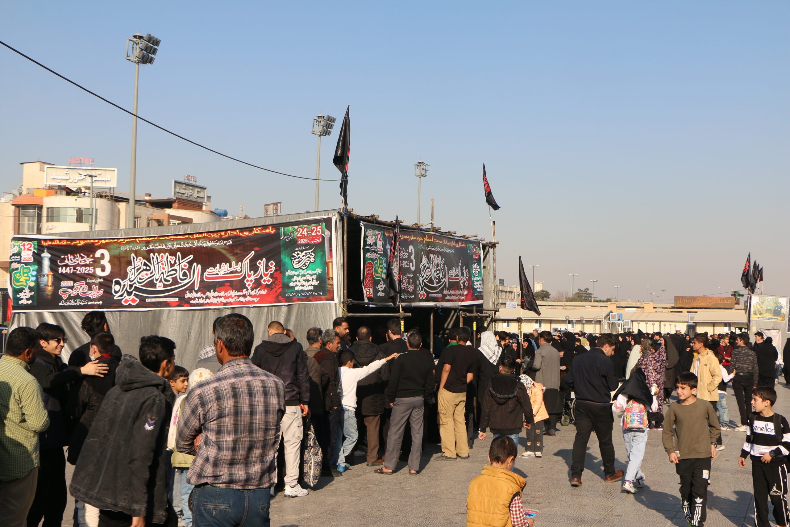 خدمت‌رسانی ویژه مواکب همزمان با سالروز شهادت حضرت زهرا (س)