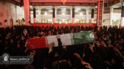 میزبانی بانوان عزادار فاطمی از شهید گمنام در حرم بانوی کرامت