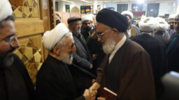 حضور آیت‌الله سعیدی در مراسم ترحیم فرزند آیت‌الله صدیقی در قم