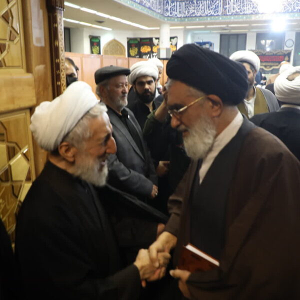 حضور آیت‌الله سعیدی در مراسم ترحیم فرزند آیت‌الله صدیقی در قم