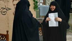 همسر شهید «حاج رمضان» خادم افتخاری حرم بانوی کرامت شد