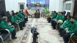 تکریم خادمان واحد گل‌آرایی حرم مطهر بانوی کرامت