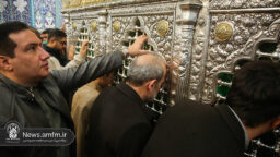 تشرف رئیس صداوسیما به زیارت حرم بانوی کرامت