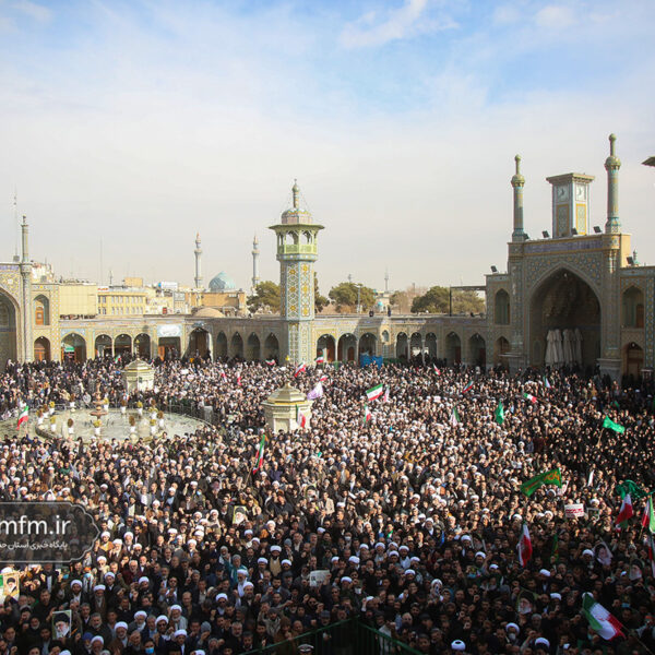 تشییع پیکر دو شهید مدافع امنیت در حمله اغتشاشگران