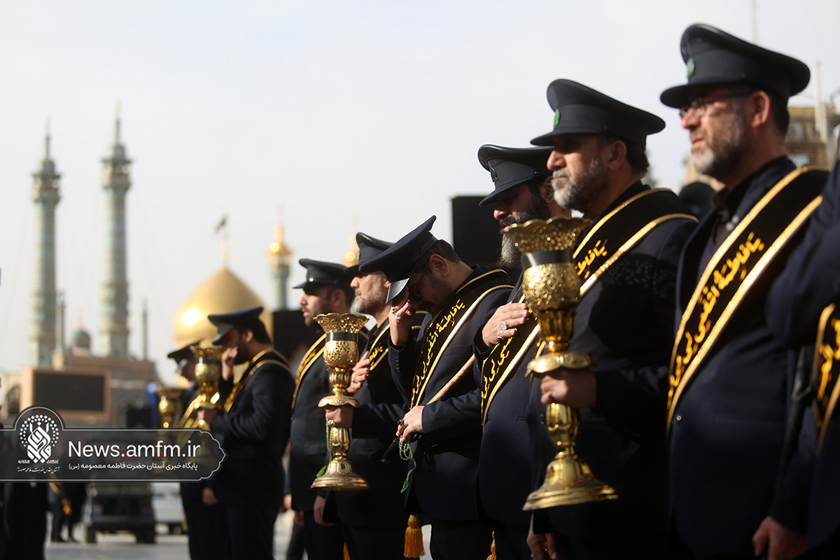 دسته عزای خادمان کریمه اهل بیت(س) در سوگ امام موسی کاظم(ع)