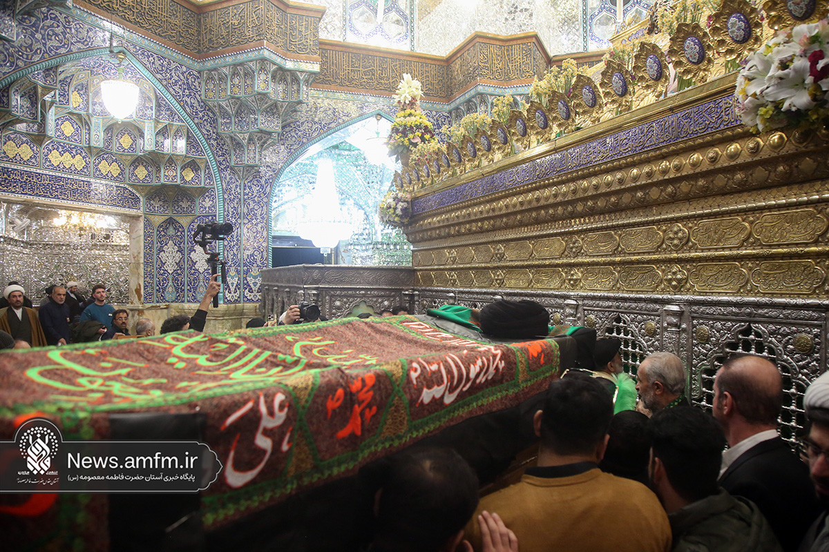 تشییع آیت‌الله سید هادی سیستانی در حرم حضرت معصومه (س)