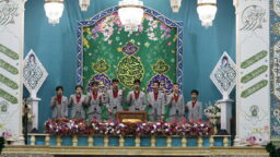 جشن شب میلاد حضرت اباالفضل(ع) در حرم حضرت فاطمه معصومه(س)