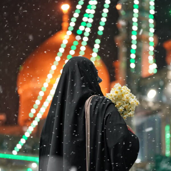 حس و حال معنوی زائران بانوی کرامت در ایام ولادت امام حسین علیه السلام