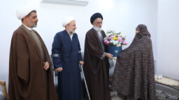 تقدیر تولیت حرم مطهر بانوی کرامت از جانبازان استان قم