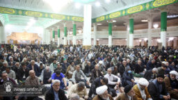 مراسم گرامیداشت شهدای اغتشاشات اخیر در حرم بانوی کرامت