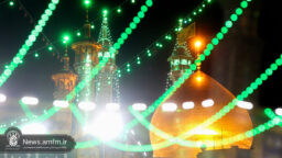 حرم حضرت معصومه (س)در شب میلاد امام زمان(عج) چراغان شد