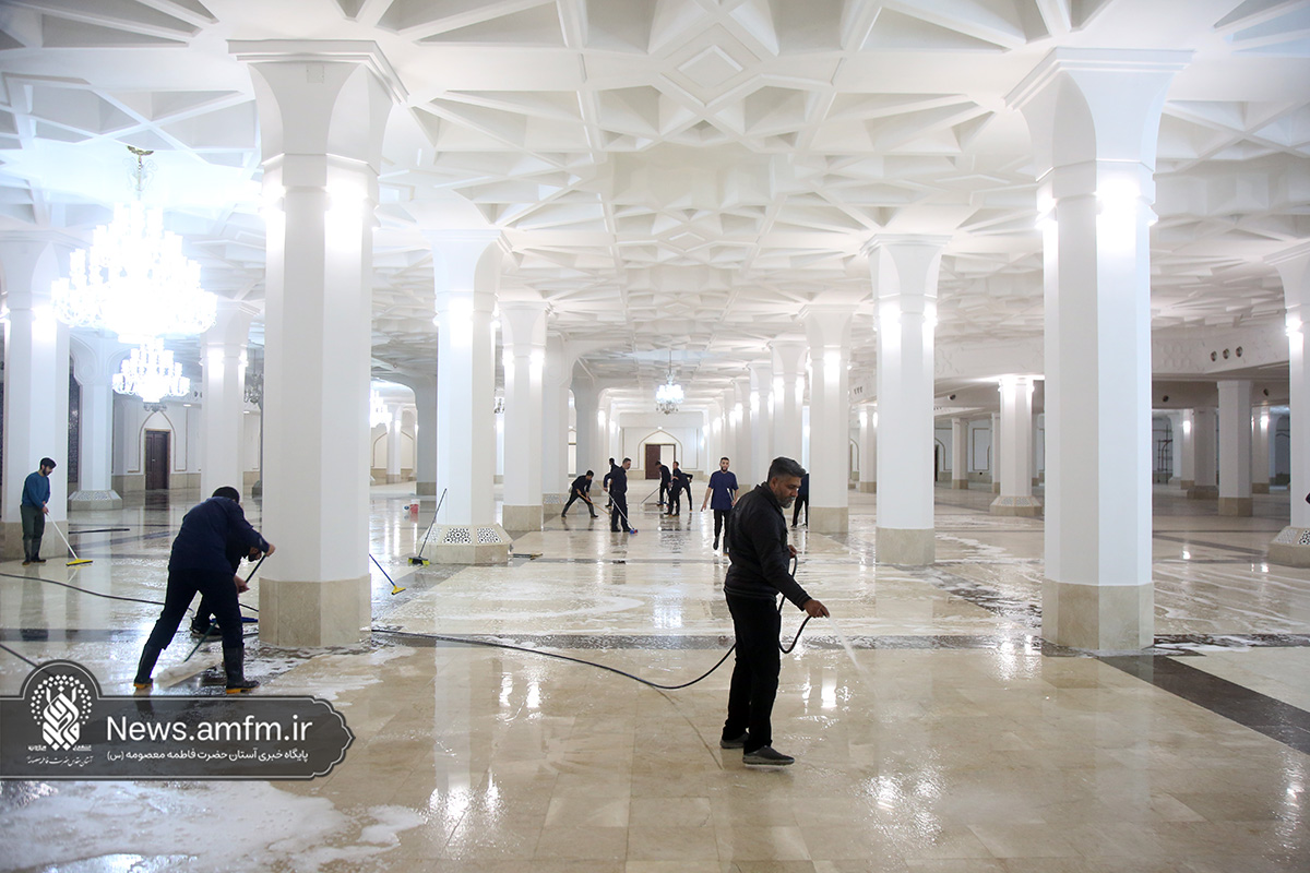 شبستان جدید حرم مطهر بانوی کرامت آماده خدمت‌رسانی به زائران شد