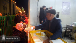 پذیرایی مواکب از زائران فاطمی در شام میلاد امام زمان(عج)