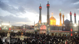 لحظه تحویل سال ۱۴۰۵ در حرم حضرت فاطمه معصومه (س)