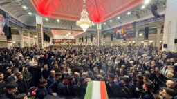 وداع با شهید دانش‌آموز محمدحسین دهقان در حرم بانوی کرامت