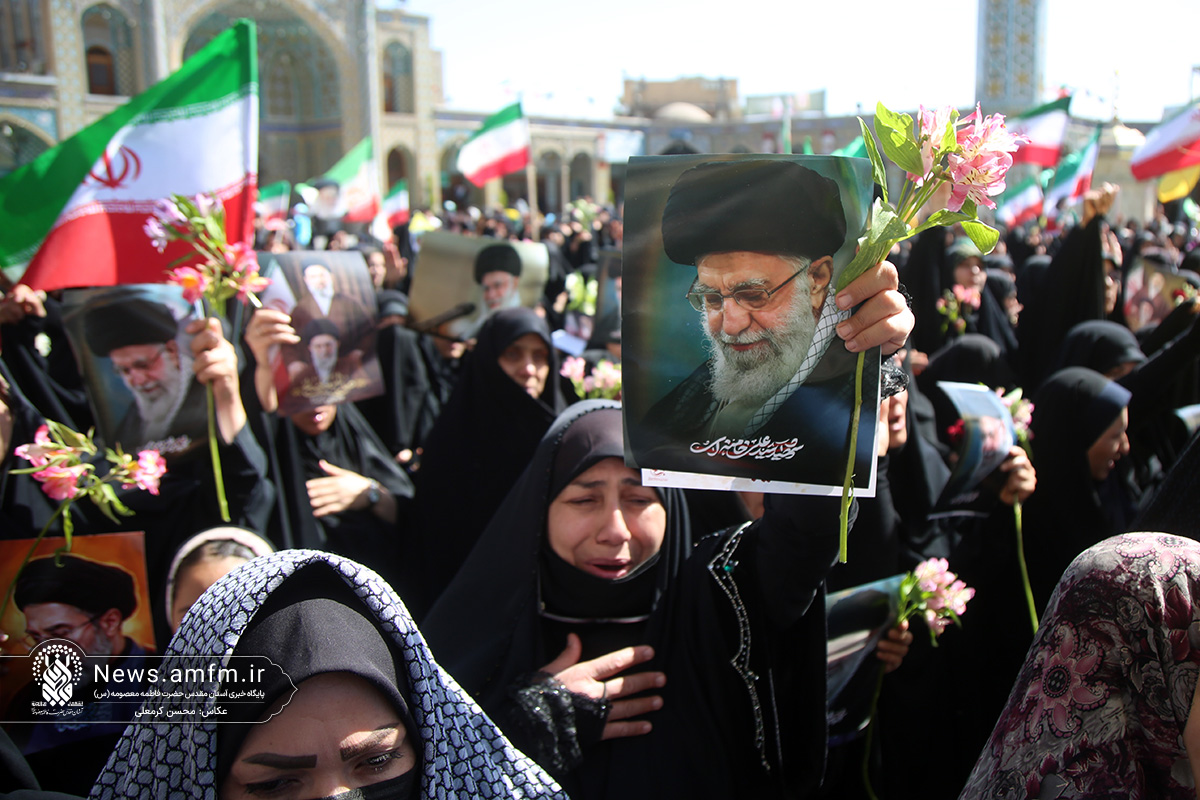 حرف دل زائران حرم بانوی کرامت با رهبر شهید انقلاب