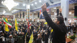 عزاداری ظهر اربعین رهبر شهید انقلاب در حرم بانوی کرامت