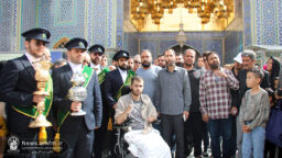 زیارت حرم بانوی کرامت با دودست و دوپایی که برای اسلام فدا شد