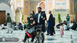 گزارشی از حال و هوای زائران حرم بانوی کرامت در روز میلاد حضرت رضا علیه السلام