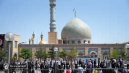 نشاط و معنویت زائران حرم بانوی کرامت در سالروز میلاد امام رضا(ع)