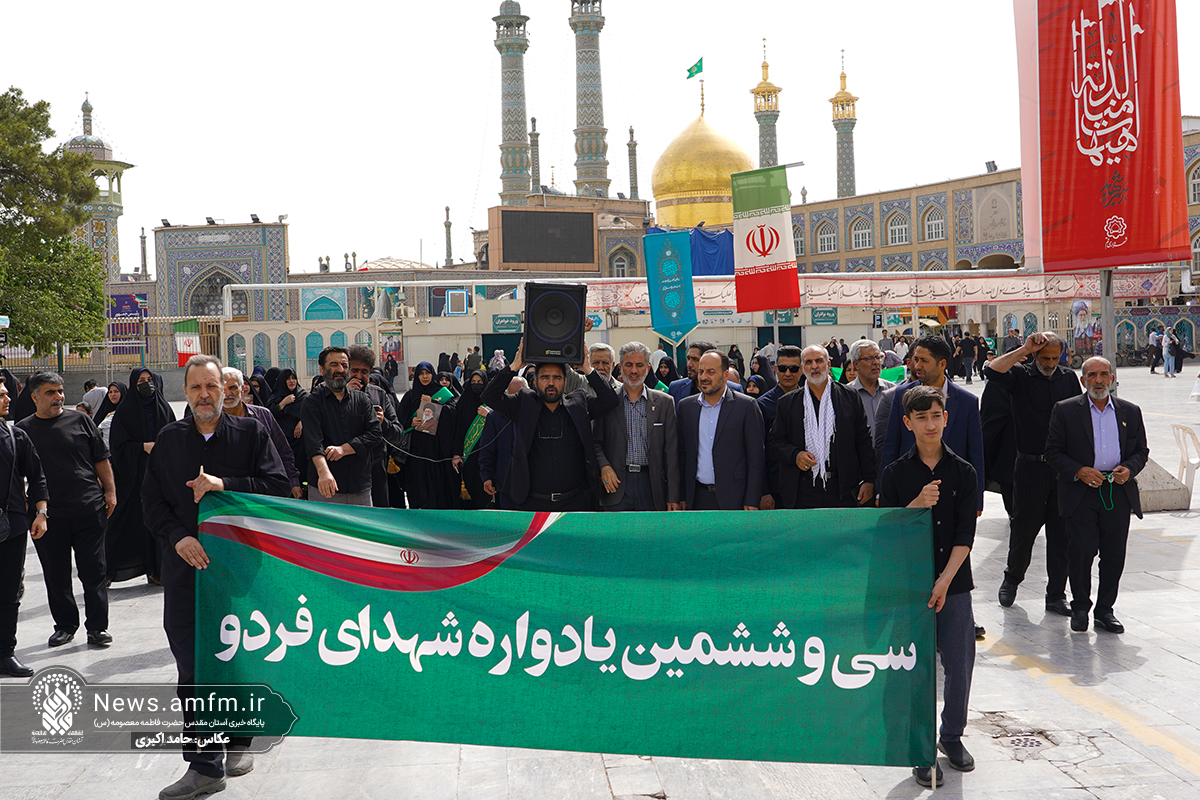 برگزاری یادواره شهدای فردو بر سر مزار شهید مهدی ایمانی