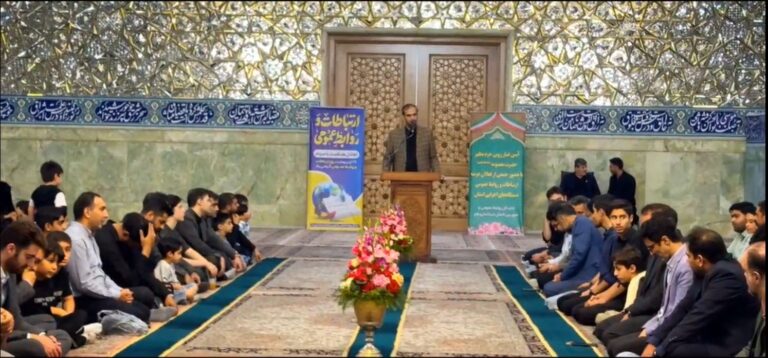 آیین غبارروبی حرم بانوی کرامت با حضور فعالان روابط‌عمومی استان قم