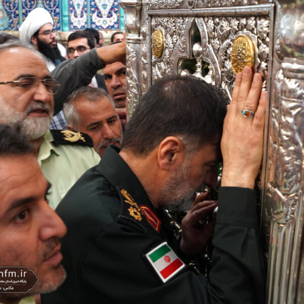 تشرف سردار رادان به زیارت حرم مطهر بانوی کرامت