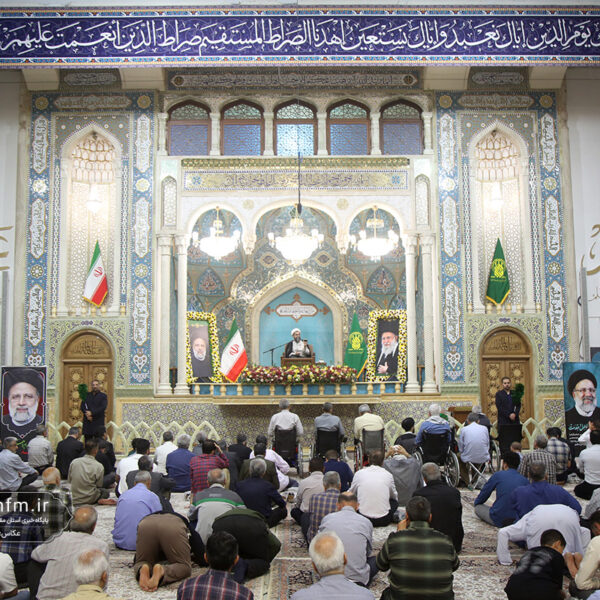گرامیداشت شهادت رهبر انقلاب و سالگرد شهادت آیت‌الله رئیسی در حرم حضرت معصومه (س)