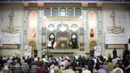گرامیداشت ۱۴۴ شهید رمضان و اقتدار استان قم در حرم بانوی کرامت