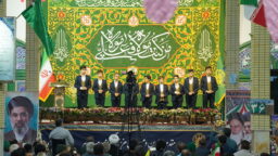 جشن غدیر و میلاد امام کاظم (ع) با حضور خادمان حرم بانوی کرامت در جعفریه قم