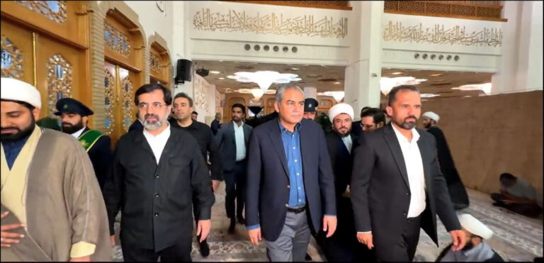 تشرف وزیر کشور پاکستان به زیارت حرم بانوی کرامت
