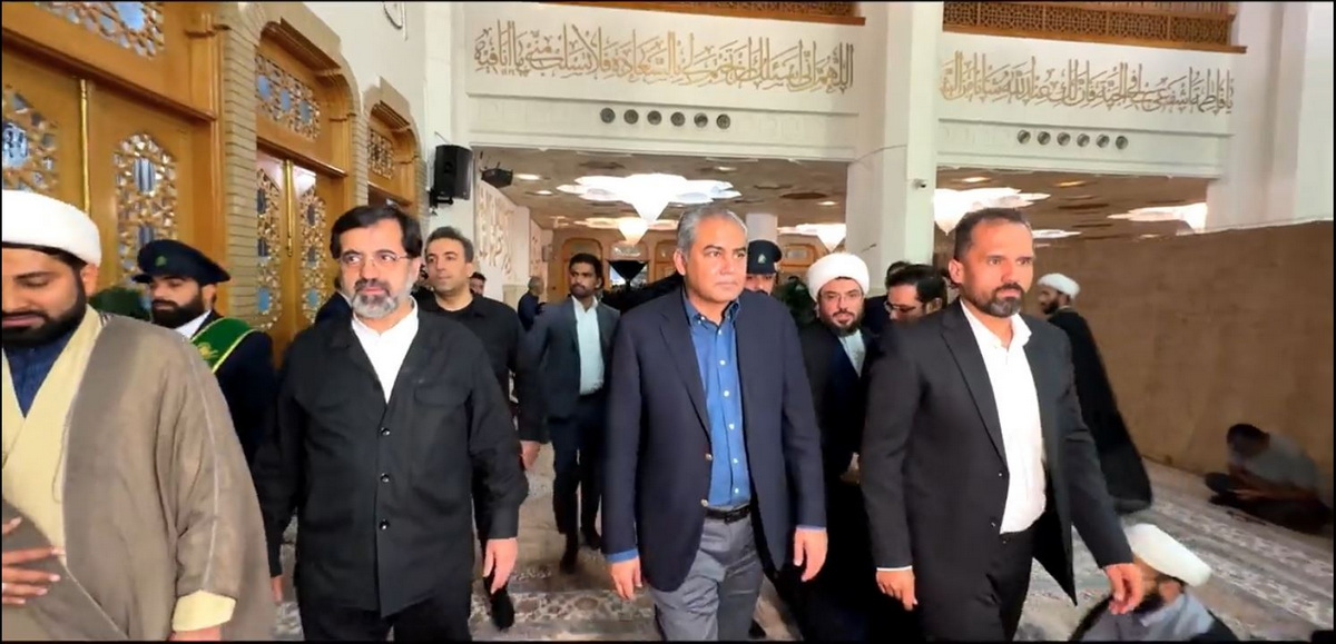 تشرف وزیر کشور پاکستان به زیارت حرم بانوی کرامت
