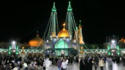 حال و هوای حرم حضرت معصومه (س) در شب سالروز عید مباهله