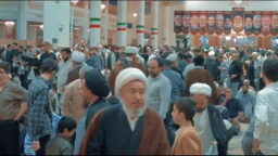 اولین سالگرد شهدای جنگ ۱۲ روزه و بزرگداشت آیت‌الله فیاض در حرم بانوی کرامت