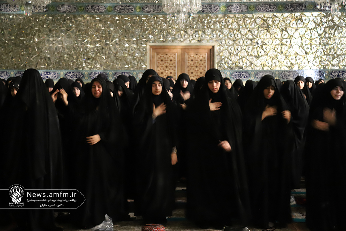 عزاداری دختران نوجوان در سوگ سالار شهیدان در هیأت معصومانه