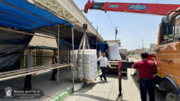 برپایی ایستگاه‌های صلواتی حرم بانوی کرامت جهت میزبانی از تشییع کنندگان رهبر شهید انقلاب