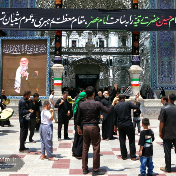 حضور دسته‌جات عزای شهادت حضرت رقیه(س) در حرم بانوی کرامت