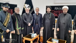 دیدار خادمان موکب حرم بانوی کرامت با مسئولان عتبه عباسیه در کربلای معلی