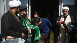 مسافران نخستین قطار قم-تبریز با بدرقه خادمان کریمه اهل بیت(س) راهی تبریز شدند
