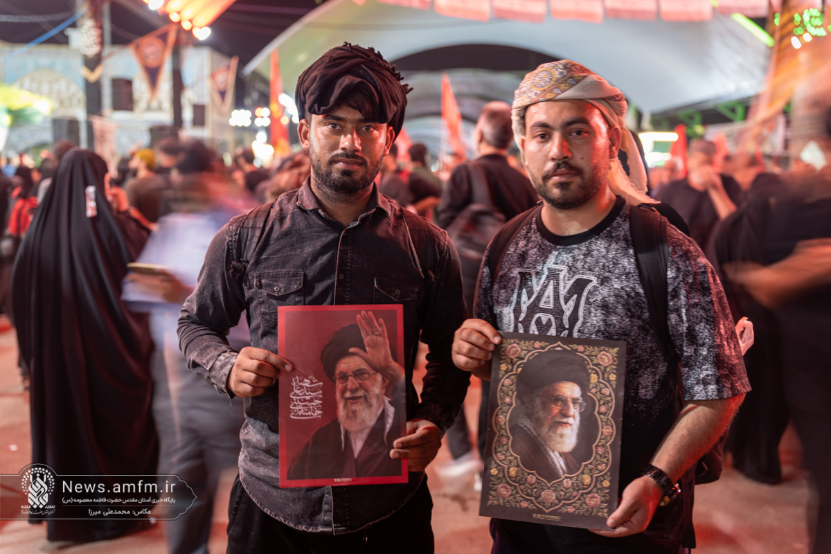 یاد رهبر شهید در عمود ۱۰۸۰ طریق الحسین(ع)